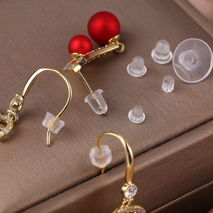 600pcs Ear Plug Set Earring Stud Backs Replacement Secure Fit Accessory