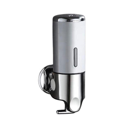 Stainless Steel Lever Soap Dispenser Manual Push Shower Gel Hotel Bathroom Use