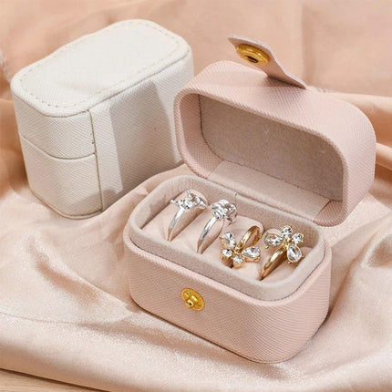 5pcs Mini Portable Jewelry Storage Box Small Organizer for Travel and Home Use