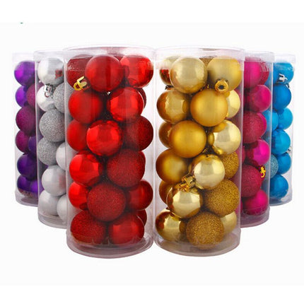 24Pcs/Pack Christmas Tree Xmas Balls Decorations Baubles Party Wedding Ornament - Aimall