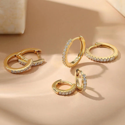 Korean Style Round Earrings for Women Fashion All Matching Buckle Jewelry