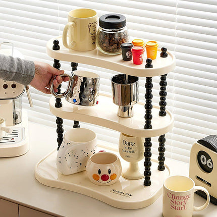 Cup Rack Mug Display Shelf Kitchen Organizer Bar Mug Holder Storage Stand