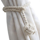 1pair Braided Cotton Curtain Tiebacks No Hole Curtain Holdbacks Hanging Balls