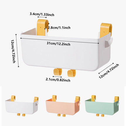 Large Capacity Bedside Hanging Storage Basket Dormitory Organizer with Hook