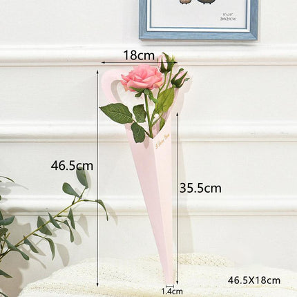 50pcs Heart Shaped Flower Box Creative Gift Bouquet Packaging Fresh Flower Box