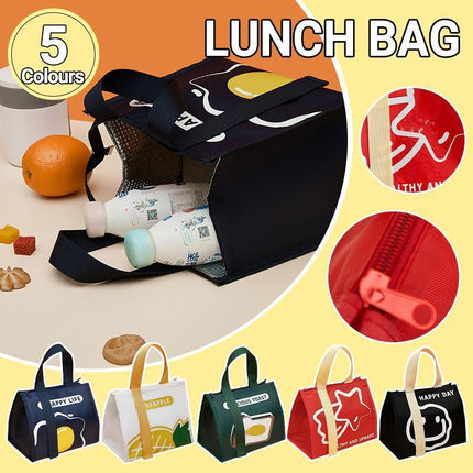 Portable Insulated Thermal Cooler Lunch Box Carry Tote Picnic Case Storage Bag - Aimall