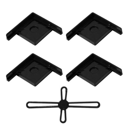 5pcs Plastic Fish Tank Base Bracket Corner Guard Stand Holder for Aquarium Tanks
