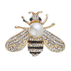 Fashion Enamel Rhinestone Insect Brooches for Women Men Bee Crystal Jewelry Gift