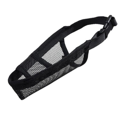 Adjustable L Size Pet Dog Mask Mouth Muzzle Anti Barking Bite Stop Chewing Mask - Aimall