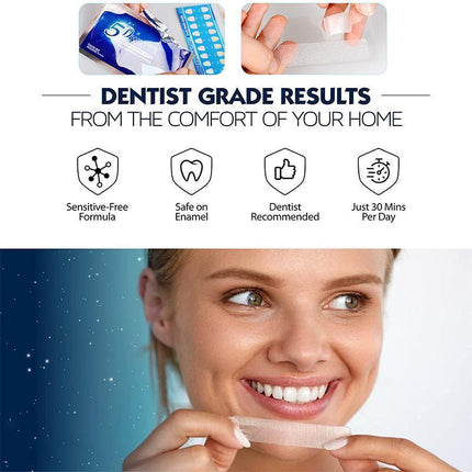 5D Teeth Whitening Strips Pro Safe White Tooth Clean Gel Bleach Dental Strength - Aimall