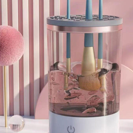 Automatic Electric Makeup Brush Cleaner Dryer Tool Fast Cleaning Machine Kit Set