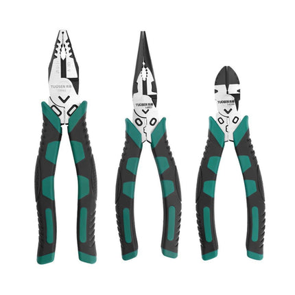 Labor-Saving Multi-Functional Tiger Pliers Flat Needle-Nose Diagonal Wire Pliers