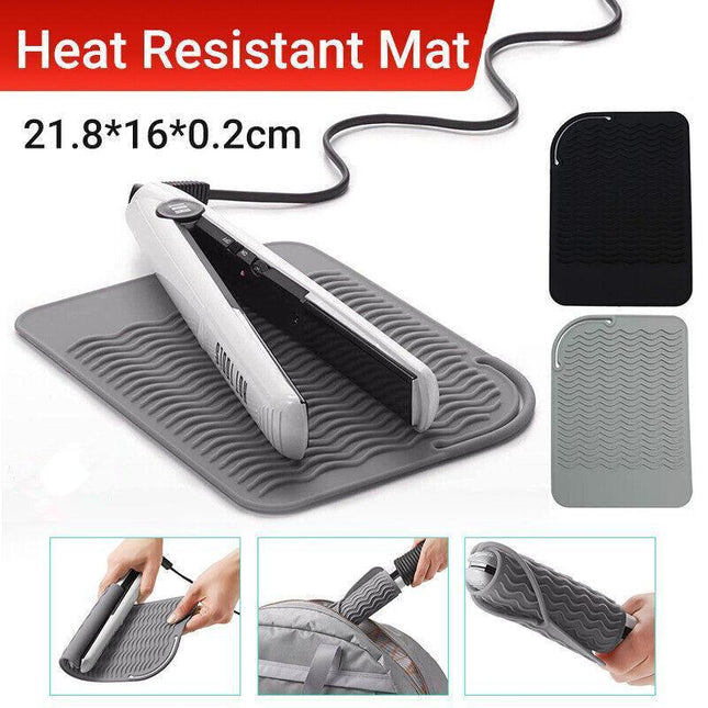 Heat Resistant Mat For Curling Flat Irons Hair Straightener & Hair Styling Tools - Aimall