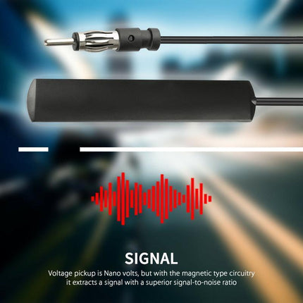 Hidden Antenna Radio Stereo AM FM Stealth for Vehicle Car Truck Black - Aimall