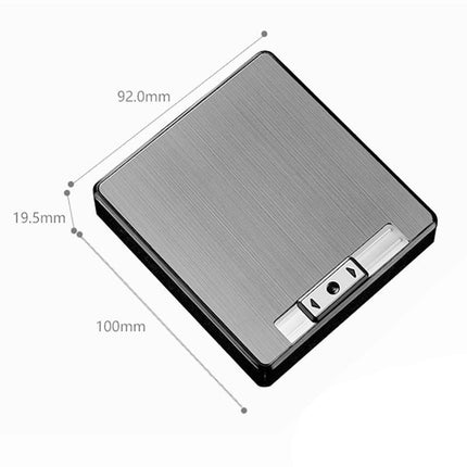 Automatic Rechargeable Electric USB Cigarette Case Lighter Gift Dampproof Box - Aimall