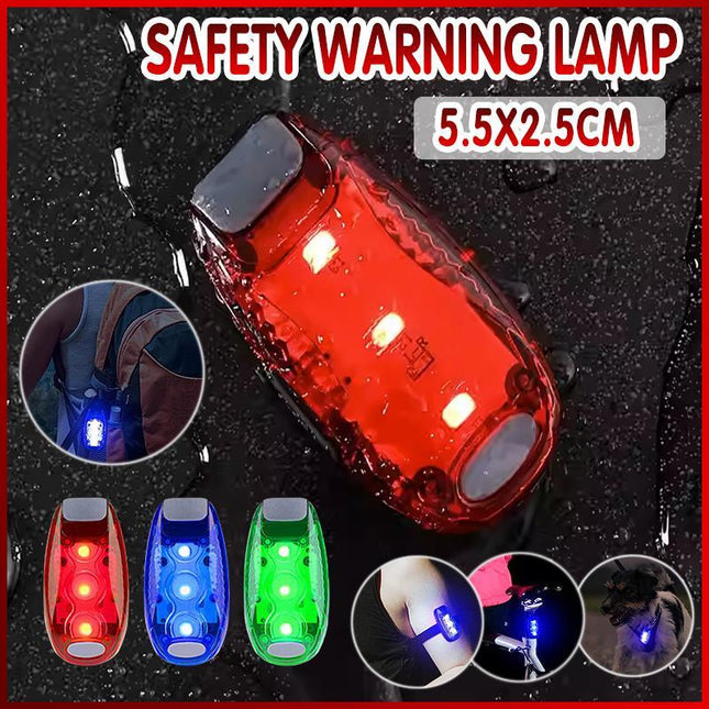 Safety Warning Lamp LED Tail Light Bicycle Cycling Back Rear Bike Helmet Running - Aimall