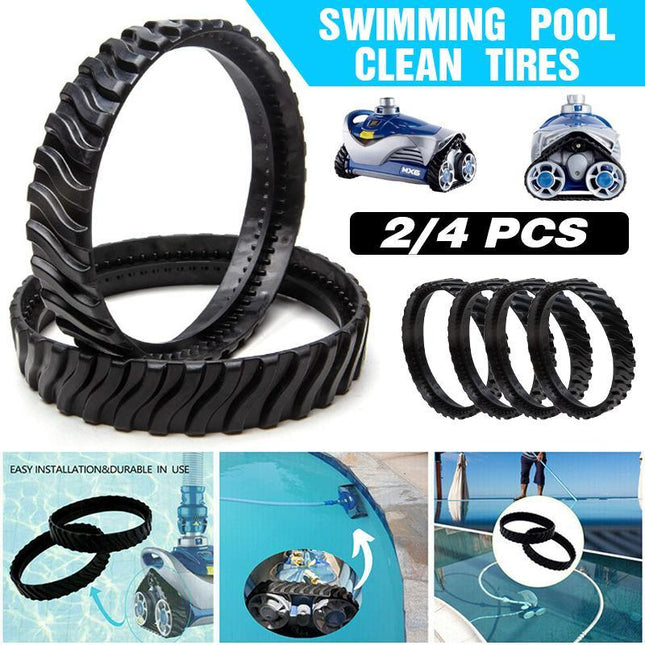 2/4Pcs For Zodiac MX8 MX6 Baracuda R0526100 Pool Cleaner Tracks Tyres Wheel - Aimall