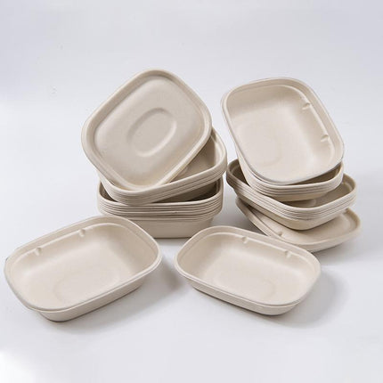 100X Food Preparation Burger Storages Cake Packaging Box Lunch Boxes - Aimall