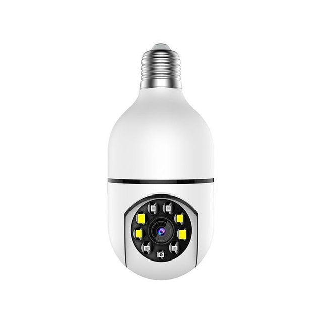 360° Panoramic WiFi IR IP E27 Light Bulb Camera HD Night Smart Home A6 - Aimall