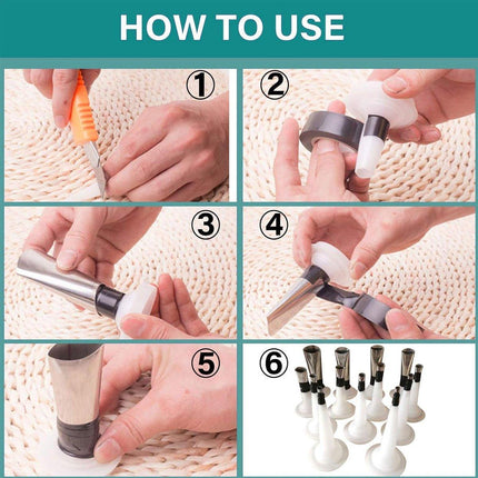 28PCS Sealant Caulking Tool Kit Nozzle Applicator Set for Kitchen Bathroom DIY
