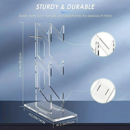 3 Tier Gamepad and Headset Display Stand for Gaming Accessories Organization