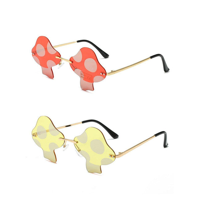Decorations Party Favor Sunglasses for Women Eyewear Mushroom Shape Sun Glasses - Aimall