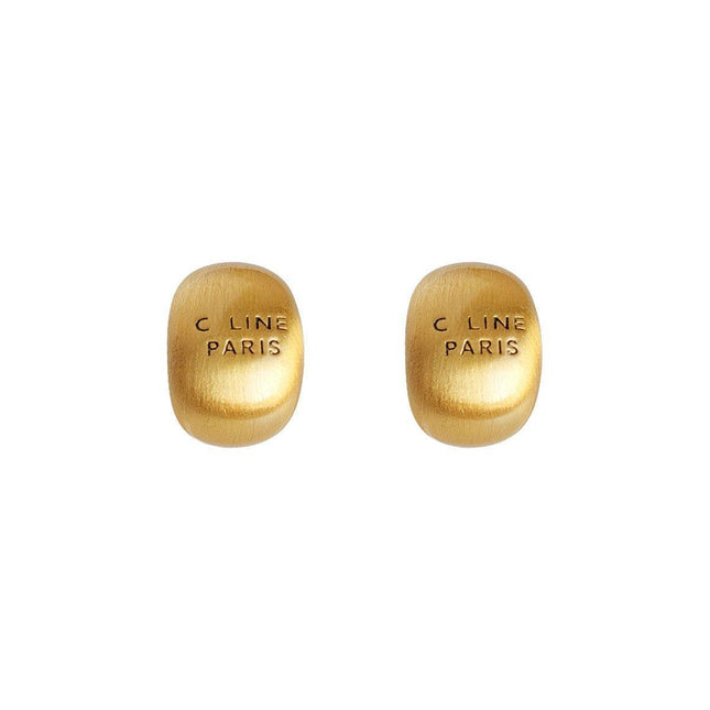Temperament Matte Brushed Texture Simple Stud Earrings Fashion Jewelry for Women