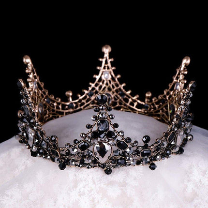 Baroque Princess Full Circle Crown Birthday Wedding Decor Performance Headwear