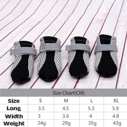 4PCS M Size Anti Slip Waterproof Protective Dog Shoes Rain Boots Pet Socks Booties - Aimall
