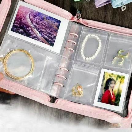 Jewelry Storage Booklet Organizer Ziplock Pouch Flipchart Zipper Display Bag