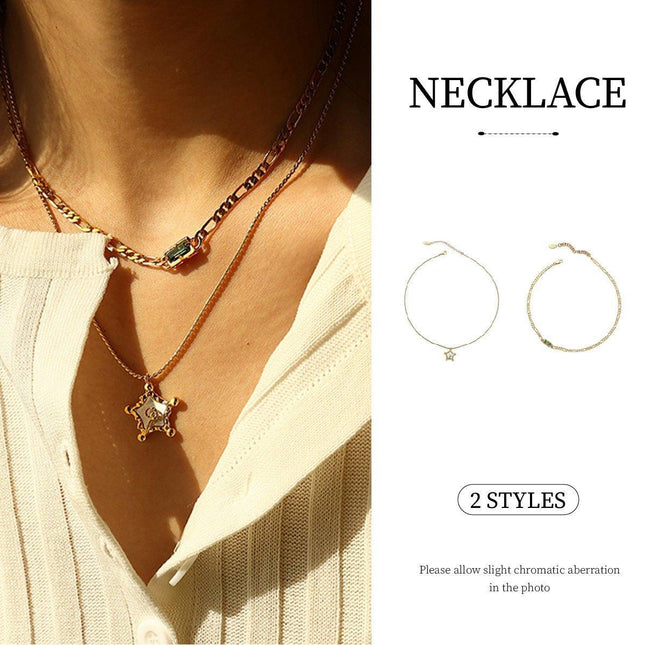 French Retro Niche Design Delicate Fashion Pendant Necklace Jewellery Collars