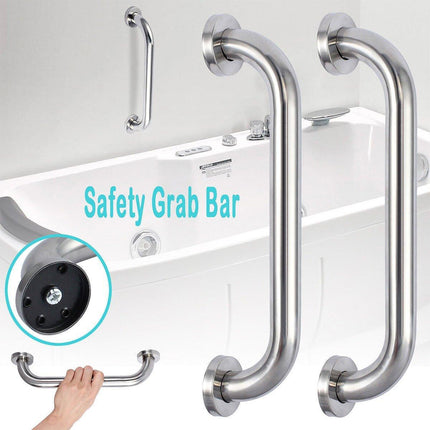 2X Stainless Steel Bathroom Shower Grab Bar Safety Handrail Wall Support Handle