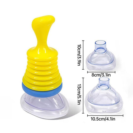 Respiratory Trainer Suffocation Emergency Rescue Mask Heart And Lung Device