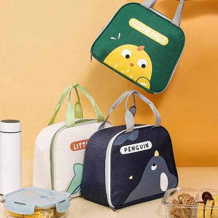 Cute Cartoon Lunch Bag Reusable Insulated School Lunch Box Cooler Tote Boy Girl - Aimall