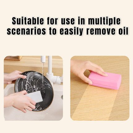 8pcs Dishwashing Sponge Kitchen Cleaning Brush Scrub Sponge Scouring Pad Set