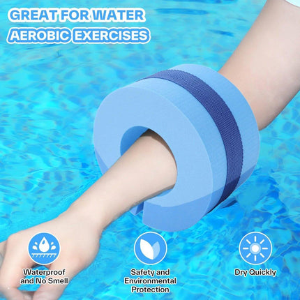 2pcs Swimming Gear Arm Floats Big Buoyancy Water Sports Tie Legs and Feet Rings