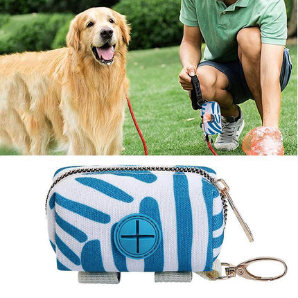 Secure and stylish dog poop bag holder for outdoor use.