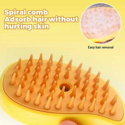 Electric Pet Hair Brush 3 in 1 Steamy Dog Cat Hair Grooming Bath Spray Tool