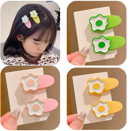 Flower Hairpin Floral Baby Barrette Kids Hair Snap Children Hair Clip Accessory - Aimall