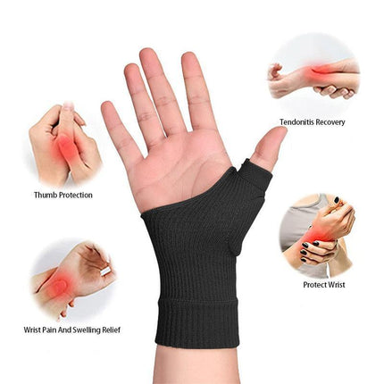 Wrist Thumb Support Tendonitis Hand Brace Basal Joint Sleeves Arthritis Gloves - Aimall