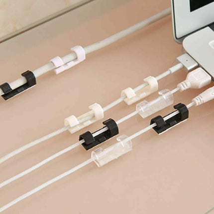 16PCS Cable Clips Management Holder Cord Wire Line Organizer Self-Adhesive L - Aimall