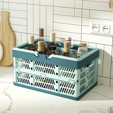 Foldable Portable Picnic Basket Lightweight Storage Basket for Outdoor Use