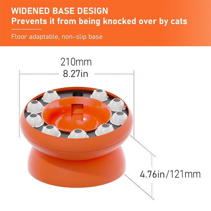 Pet Slow Feeder Interactive Cat Dog Food Dispenser Puzzle Toy for Healthy Eating