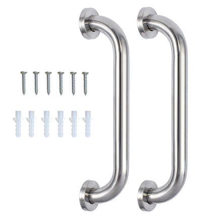 2X Stainless Steel Bathroom Shower Grab Bar Safety Handrail Wall Support Handle
