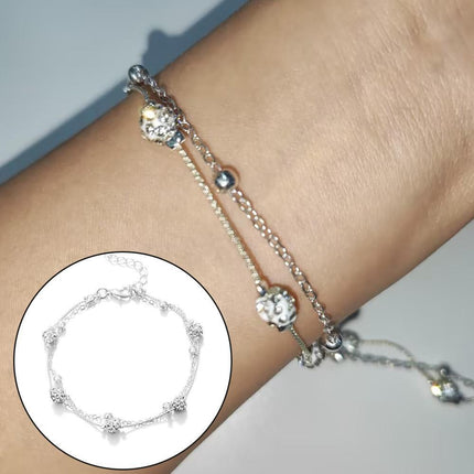Women Double Layer Anklet Multi Layer Simple Fashion Jewellery Summer