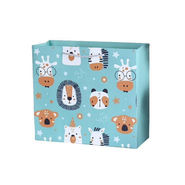 25PCS Cute Animal Gift Bags Creative Cartoon Paper Bags Birthday Party Favors