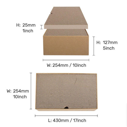 Eco-Friendly Corrugated Cardboard Cat Scratcher Cartoon Design and Play Hole