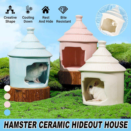 Ceramic Hamster Sleeping Nest Cooling House Summer Shelter Pet Supplies Durable