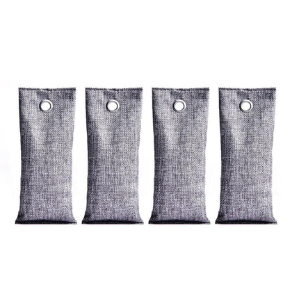 4pcs Bamboo Charcoal Deodorant Bags Activated Carbon Odor Absorber Linen Bags
