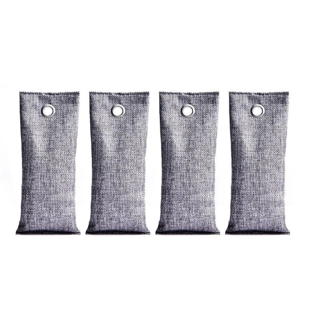 4pcs Bamboo Charcoal Deodorant Bags Activated Carbon Odor Absorber Linen Bags